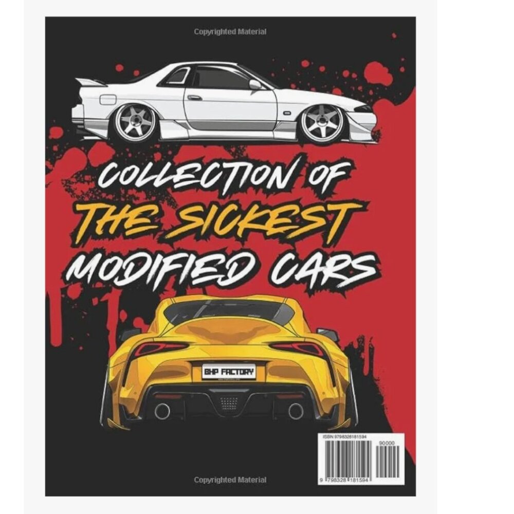 3 COLORING BOOKS SET-VINTAGE CAR&TRUCKS, JAPANESE CARS, MODIFIED CARS-BRAND NEW - Picture 5 of 11